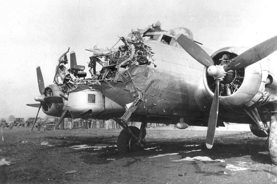 B 17 Damage