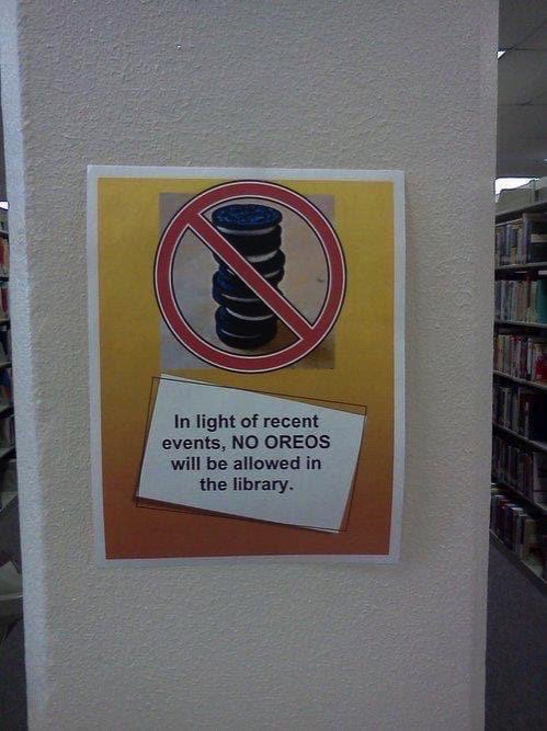 NoOreosInLibrary