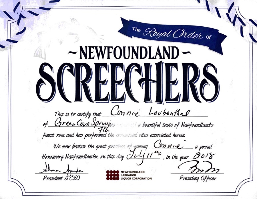 20180711 Newfoundland Screechers Cert