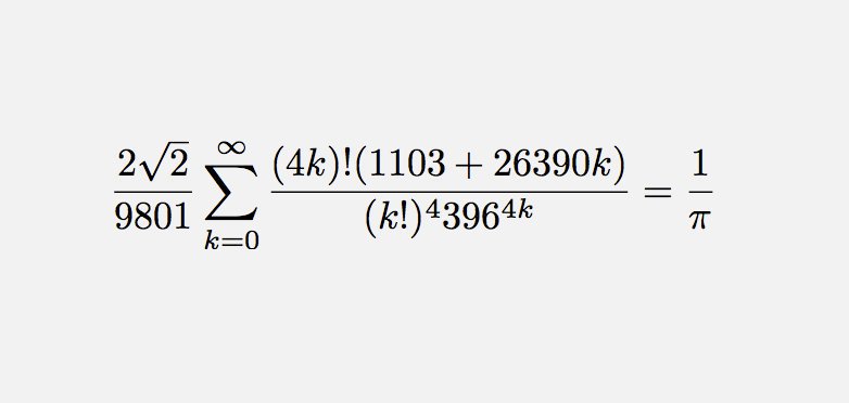 RamanujanFormulaforPi