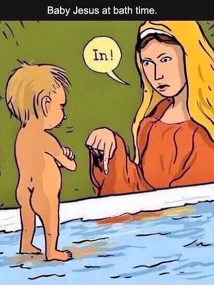 BabyJesusBathTime